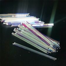 20pcs Optical Glass Prism 7.2cm Length Colorful Crafts Decorative Strip Prisms for sale  Shipping to South Africa