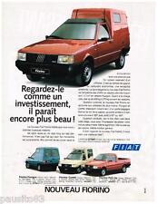 PUBLICITE ADVERTISING 095  1988   FIAT le nouveau FIORINO  combi pick-up fourgon comprar usado  Enviando para Brazil