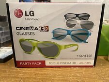 LG Cinema 3D Glasses Party Pack 4 Glasses For LG Cinema 3D AG-F315 Boxed for sale  Shipping to South Africa