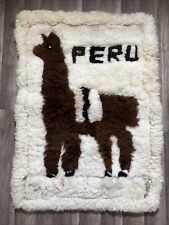 Alfombra de lanzamiento peruana suave para alpaca peruana peruana segunda mano  Embacar hacia Argentina