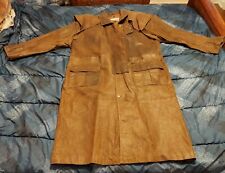 Adler Mens Large Leather Duster Trench Coat for sale  Mattoon