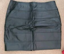 Black faux leather for sale  MANCHESTER