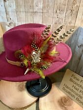 Feather brooches hat for sale  JEDBURGH