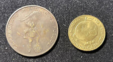 Coppia gettoni medaglie usato  Roma