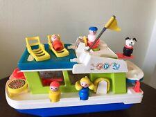 Vintage Fisher Price Little People Houseboat 985 Life Preservers Complete !!, used for sale  Shipping to South Africa