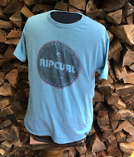 Usado, Camiseta para hombre Ripcurl Rip Rip Curl ajuste estándar algodón M con logotipo deletreado azul segunda mano  Embacar hacia Argentina