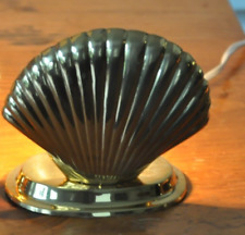 Lâmpada de TV vintage concha de amêijoa bronze art déco MCM 5" de altura comprar usado  Enviando para Brazil