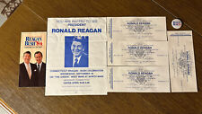 Reagan Bush 84 Rally Waterbury Ct - 4 entradas, letrero de evento, folleto y alfiler. segunda mano  Embacar hacia Argentina