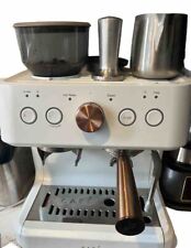 Hermosa máquina de espresso semiautomática Café + bomba fregadora de 15 bares blanca, usado segunda mano  Embacar hacia Argentina