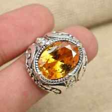 Usado, Anillo de citrino 925 de plata esterlina para hombre hermoso anillo todas las tallas D27 segunda mano  Embacar hacia Argentina