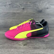 Puma Evospeed Men's Indoor Soccer Shoes Size 9 Yellow Pink for sale  Shipping to South Africa