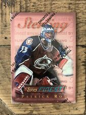 1995-96 Topps Finest Patrick Roy Sterling RARE Unpeeled Non Auto Jersey *Read for sale  Oregon