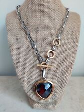 Garnet heart necklace d'occasion  Expédié en Belgium