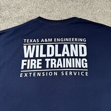 Camiseta de entrenamiento Texas A&M Wildland Fire para hombre talla XL azul oscuro (marcas en la parte delantera) segunda mano  Embacar hacia Argentina