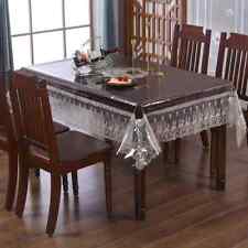 Usado, Toalha de mesa de plástico PVC vidro macio toalha de mesa retangular mesa de chá tampa de poeira comprar usado  Enviando para Brazil