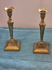 Brass candlesticks pair for sale  WORKINGTON