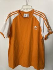 Para hombre Adidas Originals 3 rayas California Camiseta DH5809 Naranja/Blanca XL segunda mano  Embacar hacia Argentina