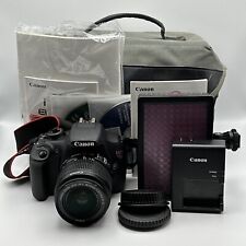 Pacote de câmera Canon Rebel T5 DSLR EF-S 18-55mm IS II bolsa de lentes manuais de luz mais, usado comprar usado  Enviando para Brazil