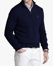 Usado, Suéter saltador para hombre 1/4 con cremallera Ralph Lauren color marino talla pequeña (S) segunda mano  Embacar hacia Argentina