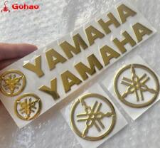 CRACHÁ DE GARFO CROMADO DOURADO 55MM + 8" LOGOTIPO CARTA CARENAGEM EMBLEMA ADESIVO R1 R3 R6 R7 comprar usado  Enviando para Brazil