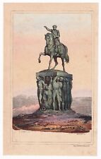 Lithographie statue equestre d'occasion  Toulouse-