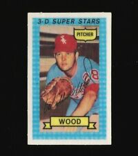 1974 Kellogg's 3-D Super Star Wilbur Wood #34 Chicago White Sox Number 34 for sale  Shipping to South Africa