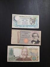 3 billetes de Italia todos 1976 segunda mano  Embacar hacia Argentina