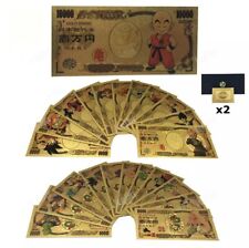 Collection complète 23 billets DBZ + 1 collector 10000 yen gold card dragon ball segunda mano  Embacar hacia Argentina