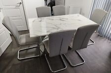 white table chairs for sale  LIVERPOOL