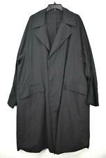 Beams Teatora Mens Black Packable Device Long Coat Concealed Front Button for sale  Shipping to South Africa