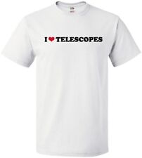 I HEART TELESCOPES Cool Celestial Observation Lense LOVE T-Shirt, used for sale  Shipping to South Africa