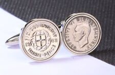 Abotoaduras de moeda de prata três pence -Escolha o ano -Presente de aniversário - Cabeças e caudas, usado comprar usado  Enviando para Brazil