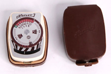 Antigo Horvex 3 fotográfico medidor de exposição alimentado por célula de selênio estojo de couro 1960 comprar usado  Enviando para Brazil