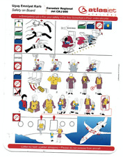 Safety card atlasjet d'occasion  Châteauneuf-en-Thymerais
