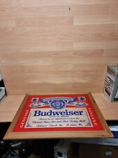 Budweiser beer mirror for sale  SWINDON