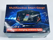 AP-8 Automóvil HUD Head Up Display Multifunción LCD OBD2 + GPS Tabla de Código del Medidor de Pendiente, usado segunda mano  Embacar hacia Argentina
