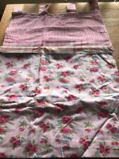 Used, Pair Tab Top 100% Cotton Curtains - 110cm Wide x 190cm Drop (each curtain) for sale  Shipping to South Africa