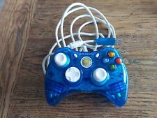Controlador USB con cable azul transparente Xbox 360 Rock Candy Clear  segunda mano  Embacar hacia Argentina
