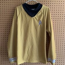 CAPTAIN KIRK Uniform Shirt Adult Medium Rubie's Costume STAR TREK Movie Gold, used for sale  Phoenix