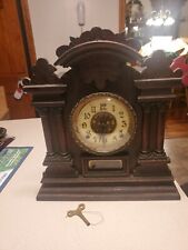 Antique  Mantle Clock includes Key hourly and half hour chime No Pendulum  for sale  Shipping to South Africa