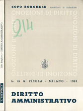 Diritto amministrativo. 1960. usato  Italia