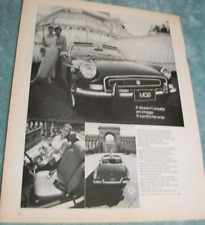 1972 72 MG MGB anúncio de carro revista grande - "Não cria uma imagem. Confirma... comprar usado  Enviando para Brazil