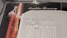 Queen freddie mercury signed autographed lp vinyl record the great pretender segunda mano  Embacar hacia Argentina