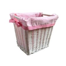 White wicker pink for sale  Shipping to Ireland