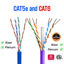 Cat6 Riser 1000ft Solid Copper UL Listed | Cat6/5e Riser & plenum CCA 1000ft for sale  Shipping to South Africa