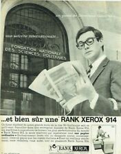 publicité Advertising 0321 1964  RanK  Xerox   machine compta  Fond Sciences Po  comprar usado  Enviando para Brazil