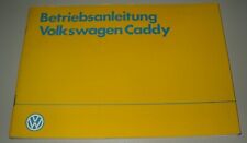 Betriebsanleitung caddy typ gebraucht kaufen  Schortens