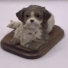 Estatueta vintage de gato persa e cachorro Giuseppe Armani escultura feita na Itália, usado comprar usado  Enviando para Brazil