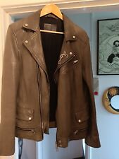 All Saints leather jacket Size Medium With Brooch. for sale  Shipping to South Africa