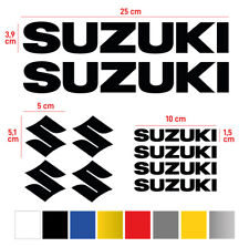 Kit adesivi SUZUKI 10 pezzi stickers disponibili vari colori per moto e scooter usato  Genzano Di Roma